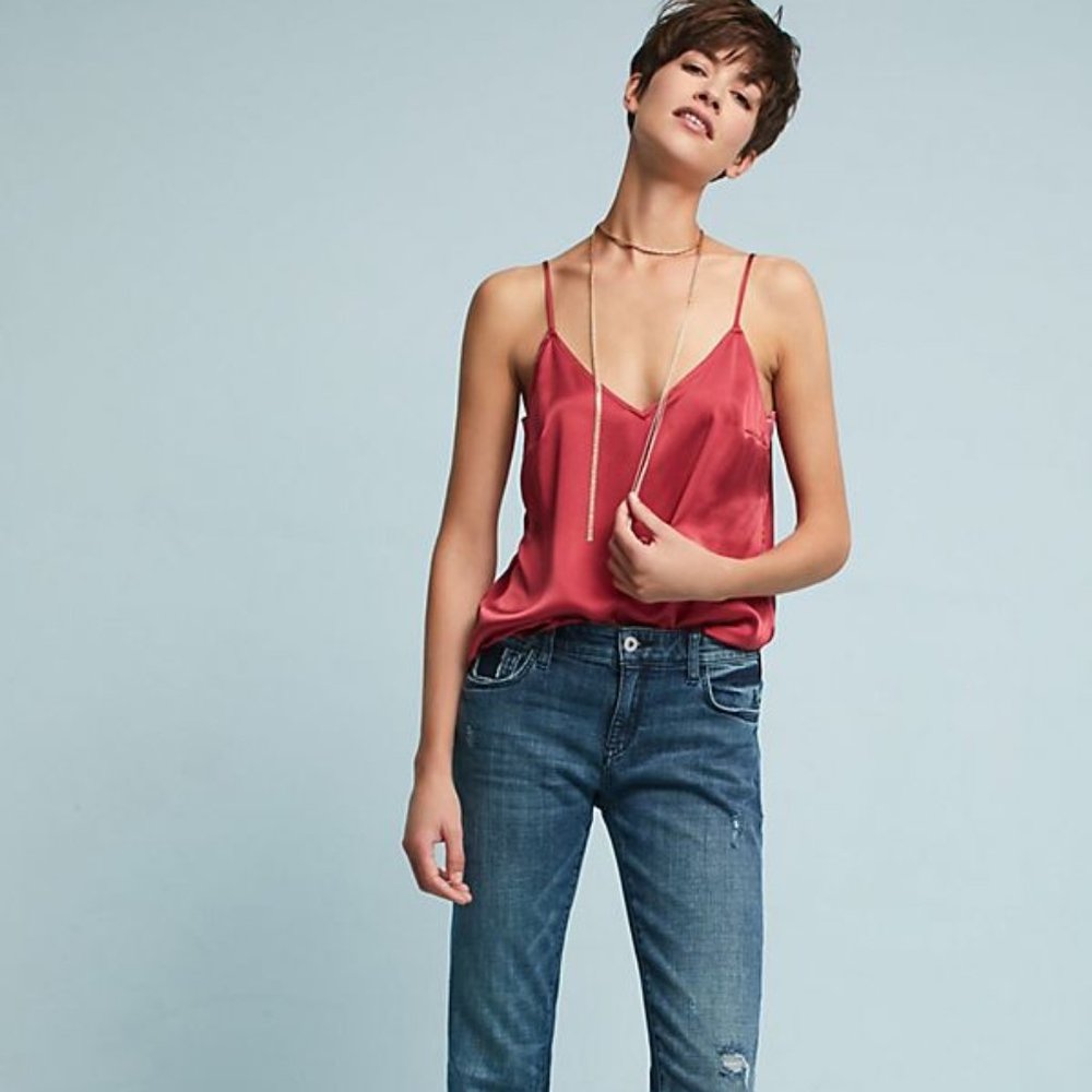 NWT Anthropologie Mid-Rise Boyfriend Cropped Jean